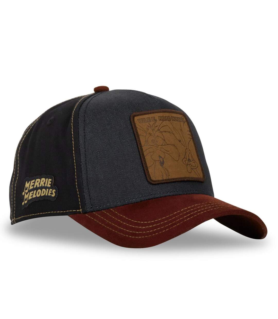 Casquette homme trucker effet denim et suedine Looney Tunes Capslab-4