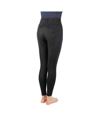 Womens/ladies elevate denim breeches black Hy