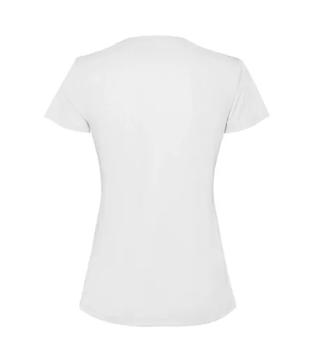 Womens/ladies Estoril Short-sleeved T-shirt White Roly
