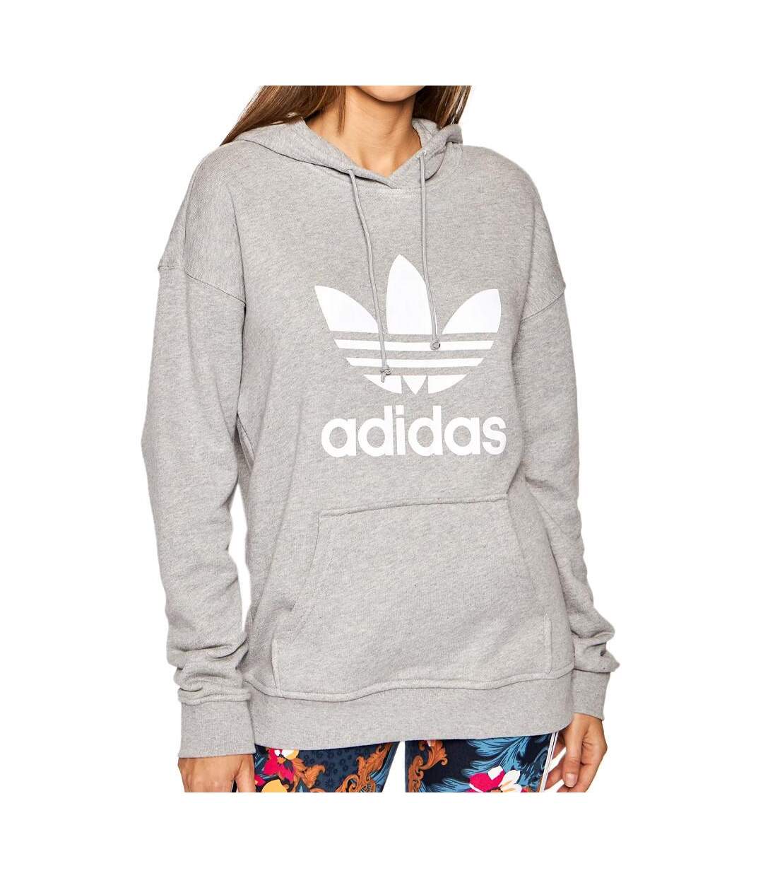 Sweat à capuche Gris Femme Adidas Trf - 34-1