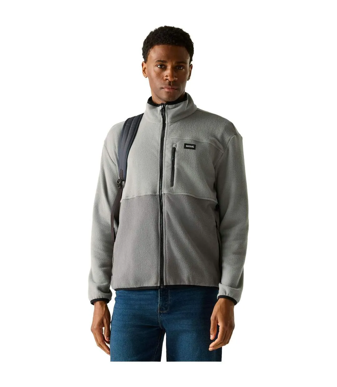 Veste Polaire Motif/style Blocs De Couleurs Frankie Homme Orage Gris Regatta-1
