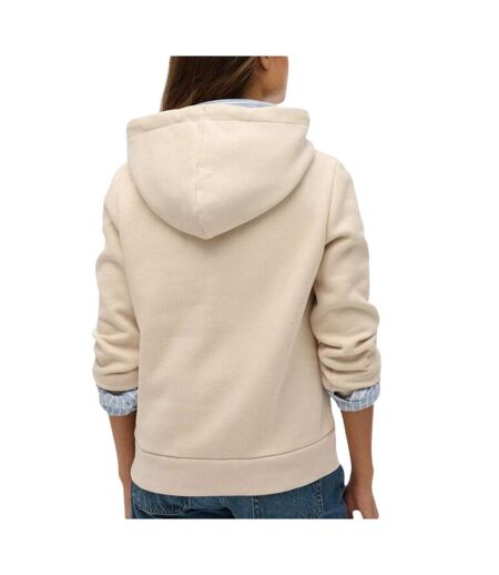 Sweat beige femme superdry high flyers hood - l