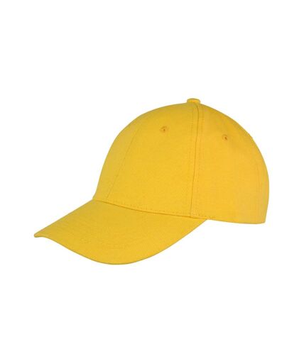 Result Headwear Memphis 6 Panel Brushed Cotton Low Profile Baseball Cap (Yellow) - UTRW9751