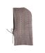Cache-cou taupe femme vila balaclava - taille unique-1