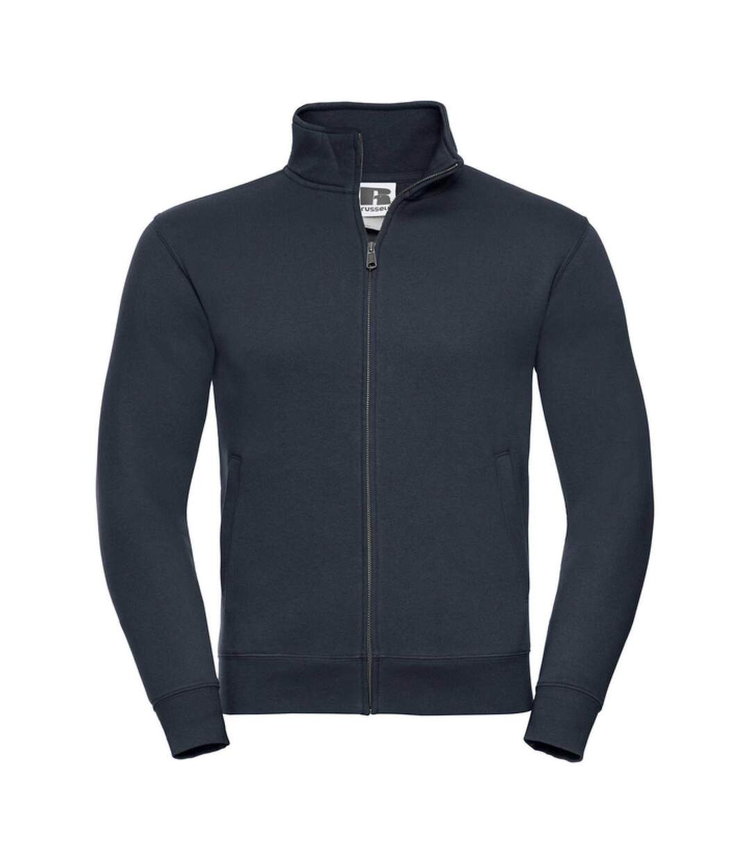 Mens Authentic Sweat Jacket French Navy Russell-1