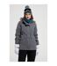 Womens/ladies snow ii waterproof ski jacket grey Mountain Warehouse