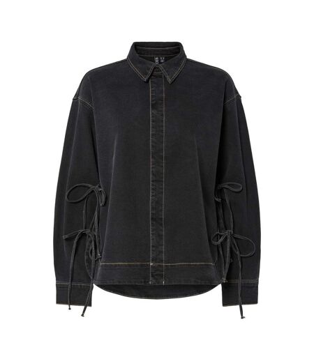 Veste en jean bleu/brut femme pieces pcmathea curved denim