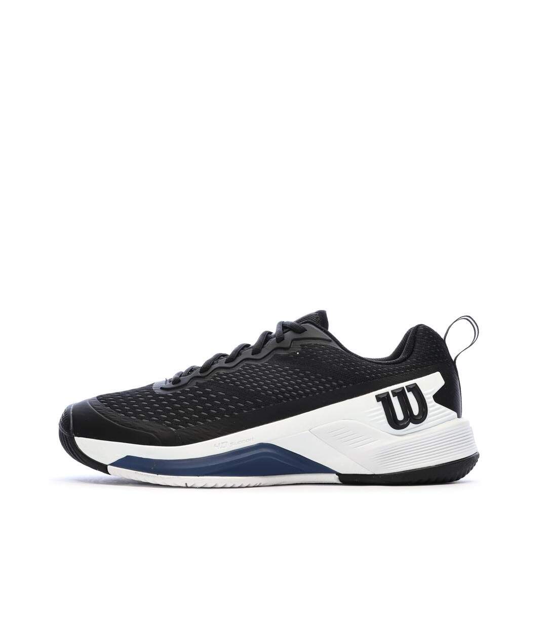 Baskets noires/blanches homme wilson rush-1