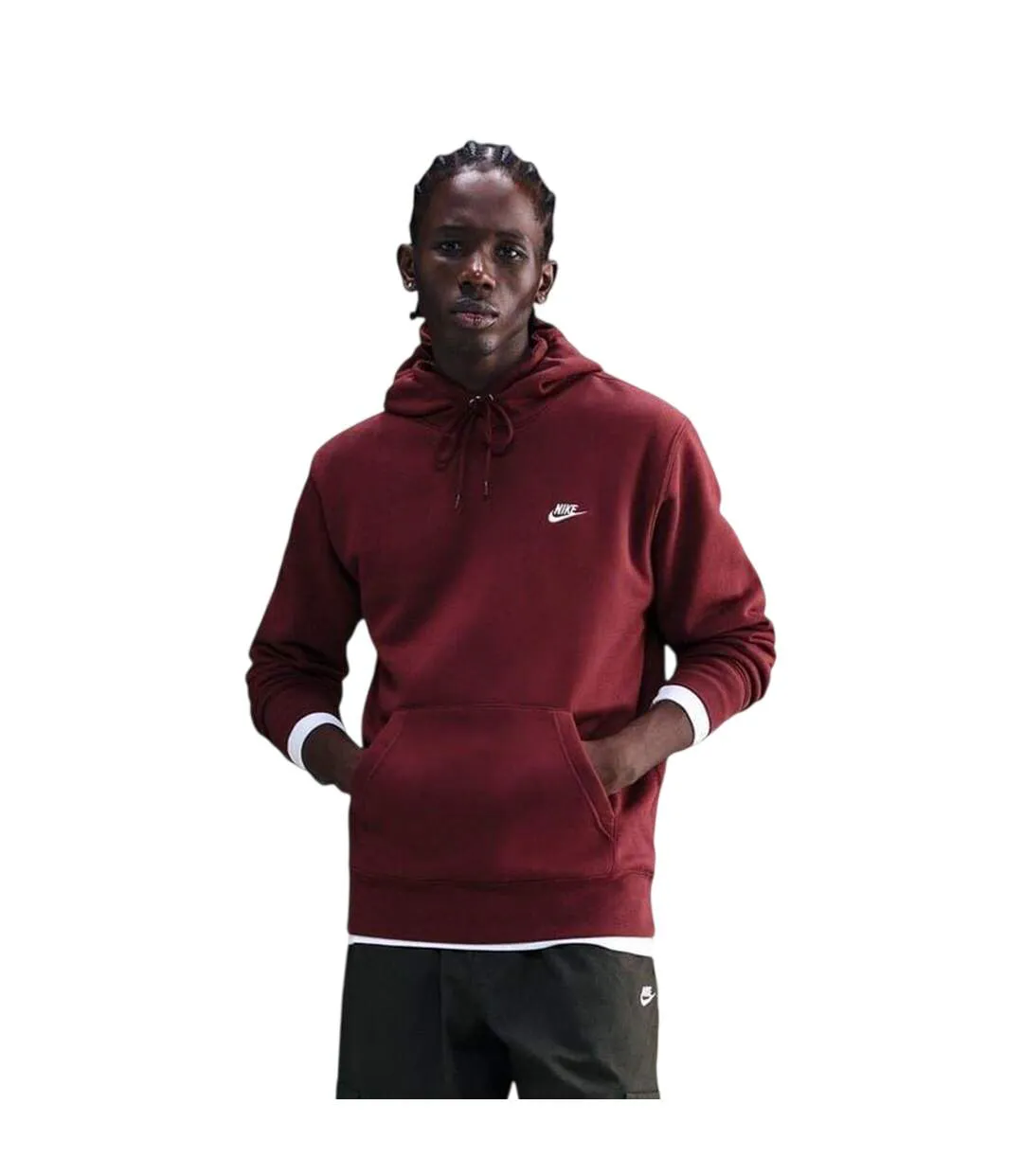 Sweat À Capuche Club Homme Bordeaux Nike-2