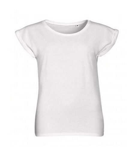 SOLS Womens/Ladies Melba Plain Short Sleeve T-Shirt (White)