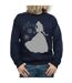 Disney Princess Mens Belle Christmas Silhouette Sweatshirt (Navy Blue) - UTBI43347
