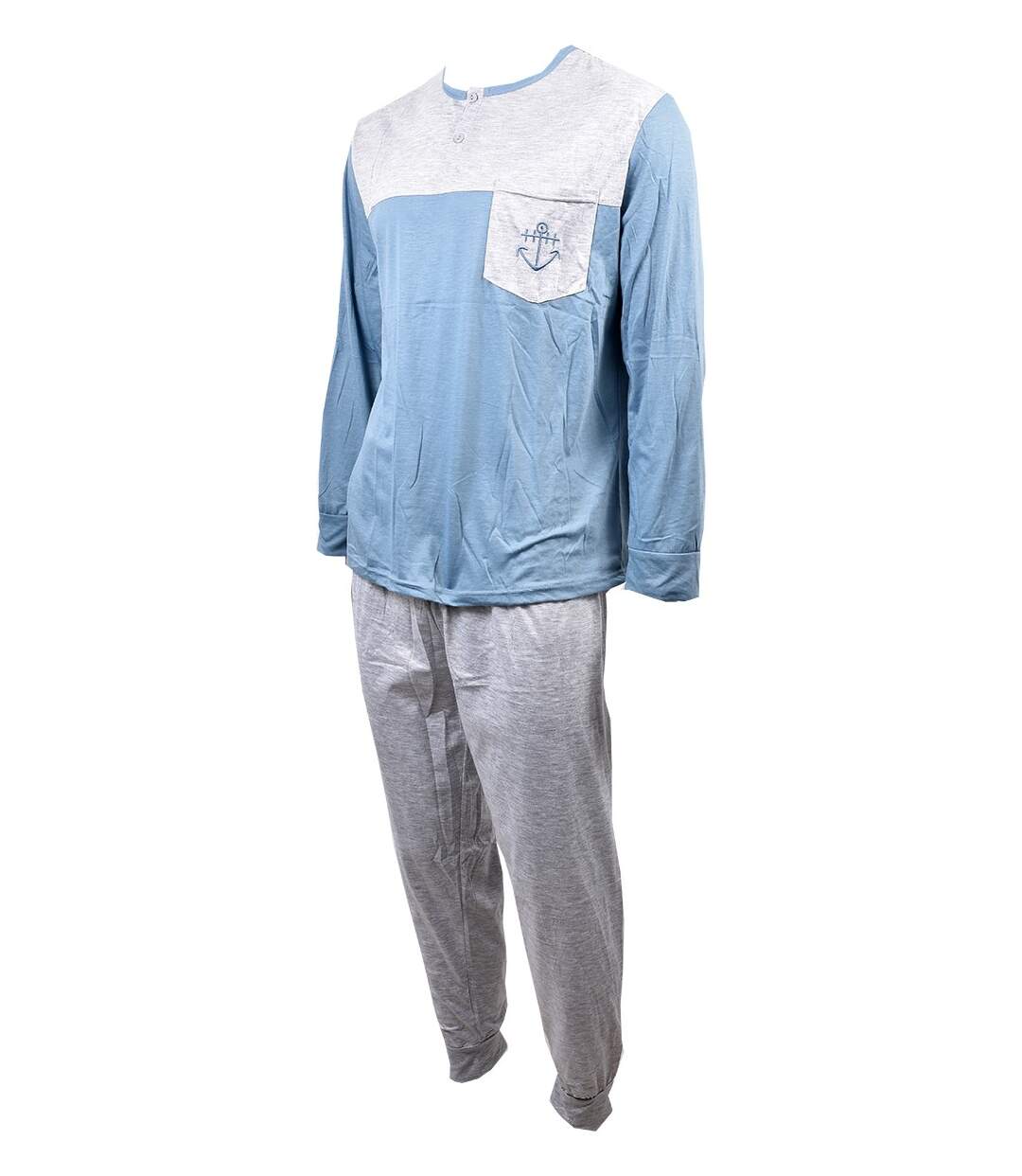 Pyjama Homme Long Eco 2310 BLEU-2