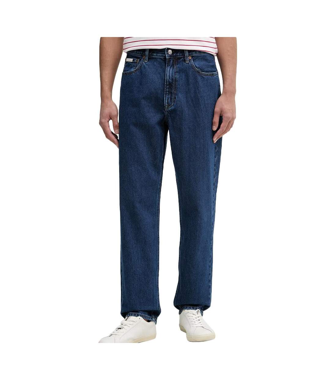 Jean droit marine homme calvin klein 90s taper-1