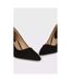 Womens/ladies Dash Pointed Court Shoes Natural Black Dorothy Perkins-3