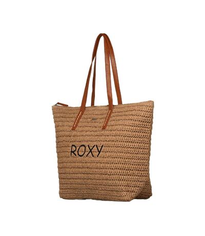 Sac à main beige en paille femme roxy in the tropics - taille unique