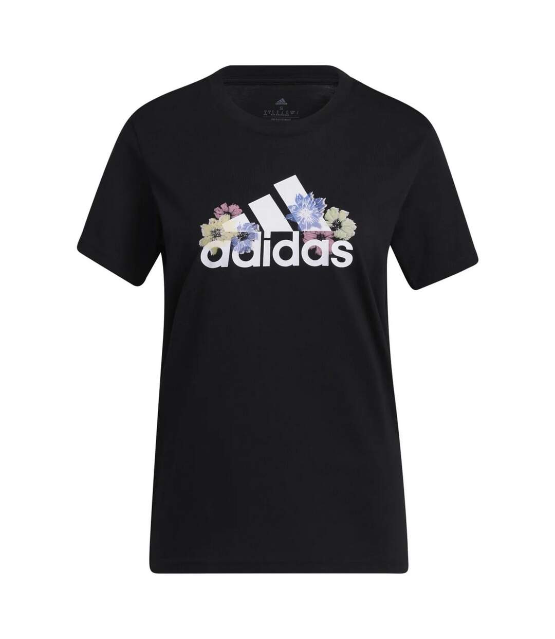T-shirt femme noir Adidas-1