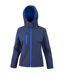 Result Core Womens/Ladies Hooded Soft Shell Jacket (Navy/Royal Blue) - UTPC6691