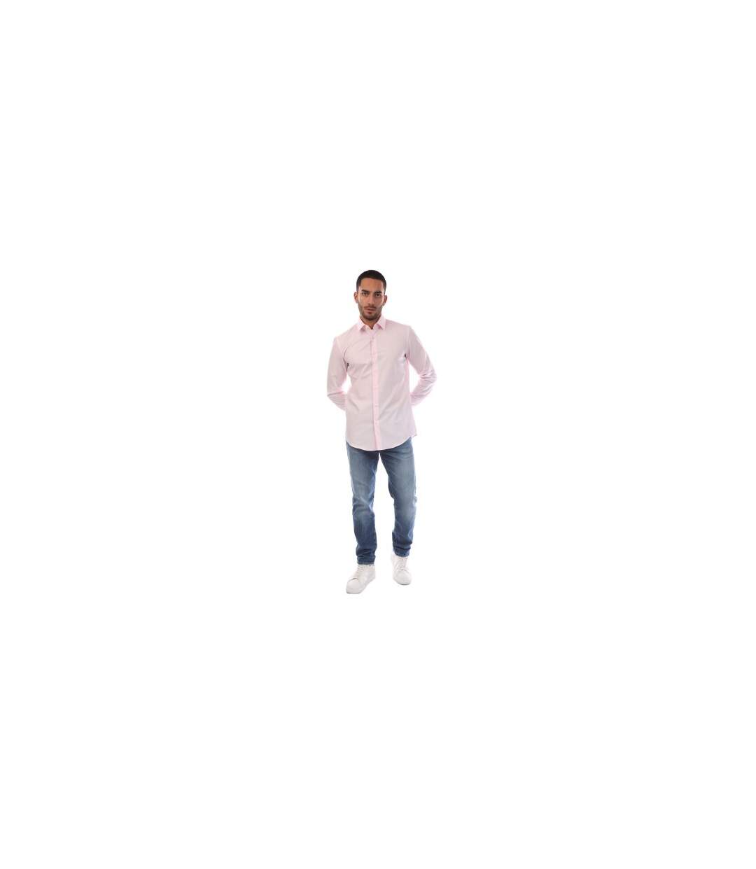 Chemise H-hank-s-kent Homme Rose Boss-1