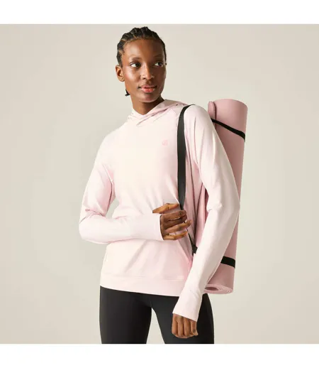 Womens/ladies The Laura Whitmore Edit Sprint City Lightweight Hoodie Pink Haze Dare 2B
