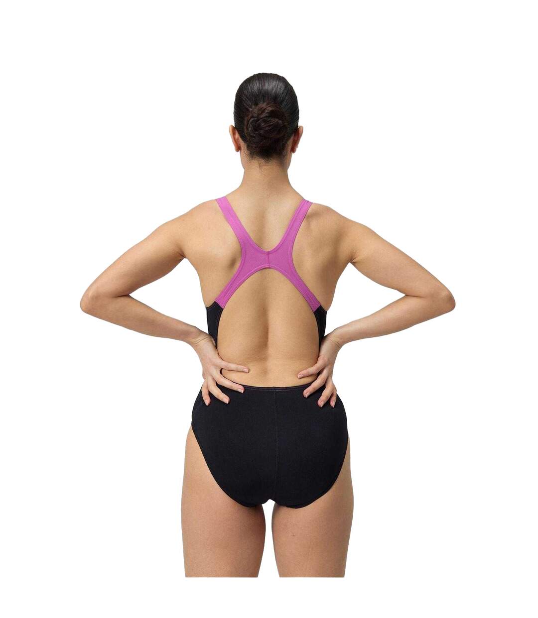 Maillot De Bain 1 Pièce Femme Noir Rose Speedo-3