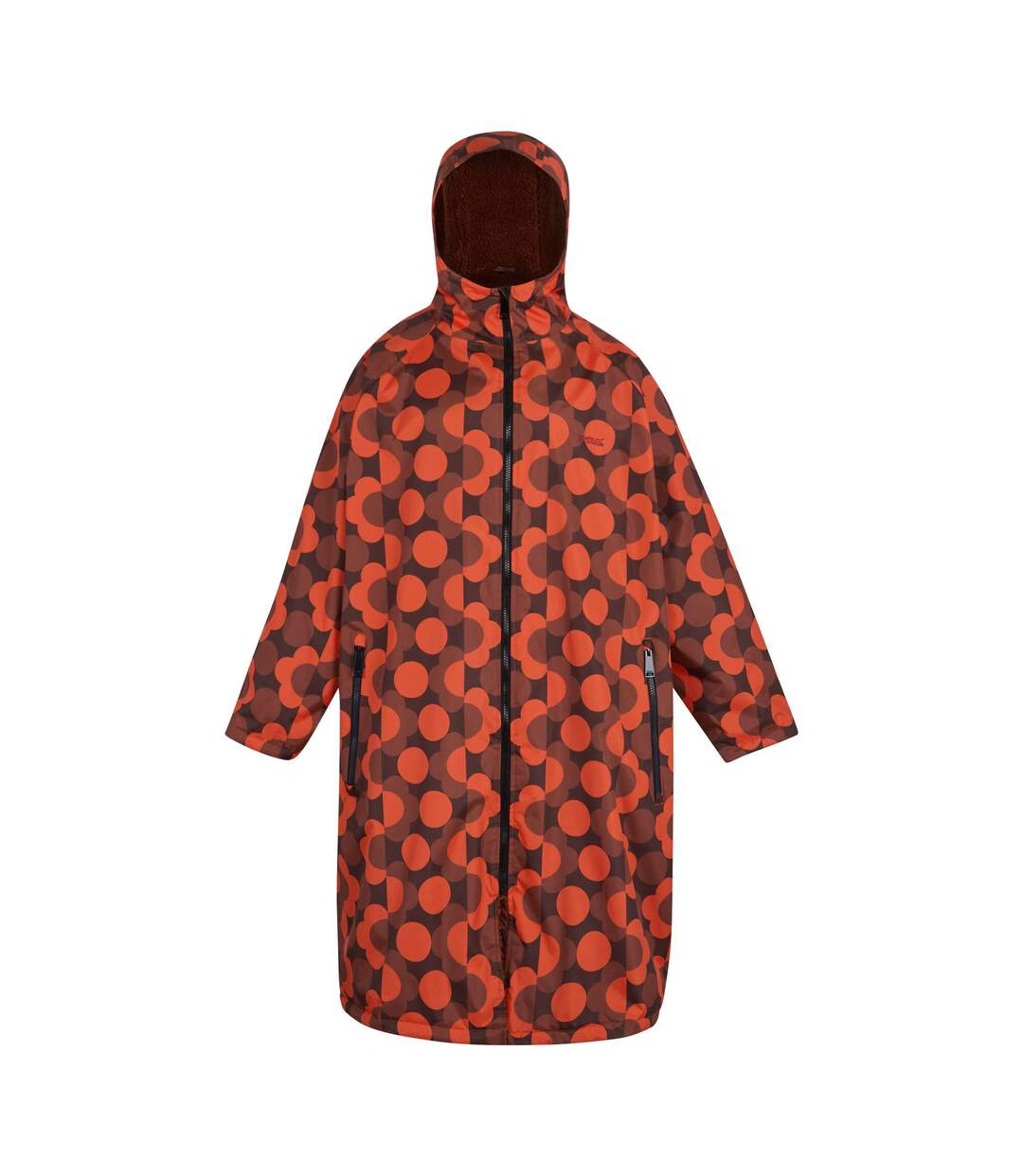 Peignoir À Langer Imperméable Motif/style Fleurs Orla Kiely Femme Rouge Rouge Brûlé Regatta-2