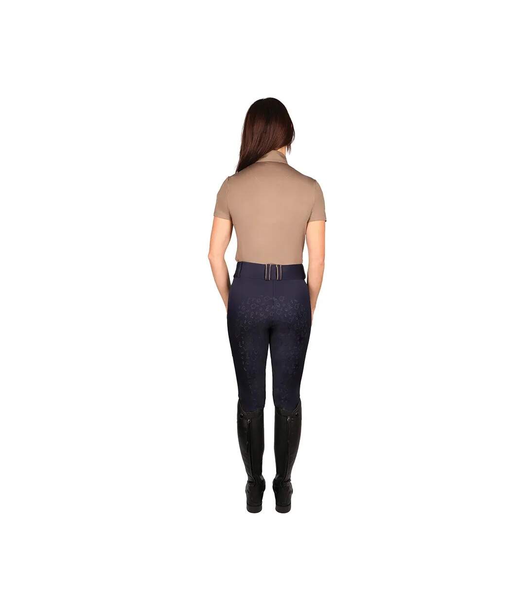 Womens/ladies Elevate Country Short-sleeved Base Layer Top Fossil Hy-3