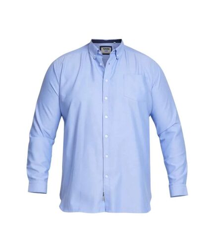 D555 Mens Richard Oxford Kingsize Long-Sleeved Shirt (Sky Blue) - UTDC462