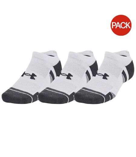 Pack Of 3  Unisex Adult Performance No-show Socks  White Under Armour