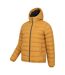 Mountain Warehouse Mens Seasons Faux Fur Lined Padded Jacket (Mustard)