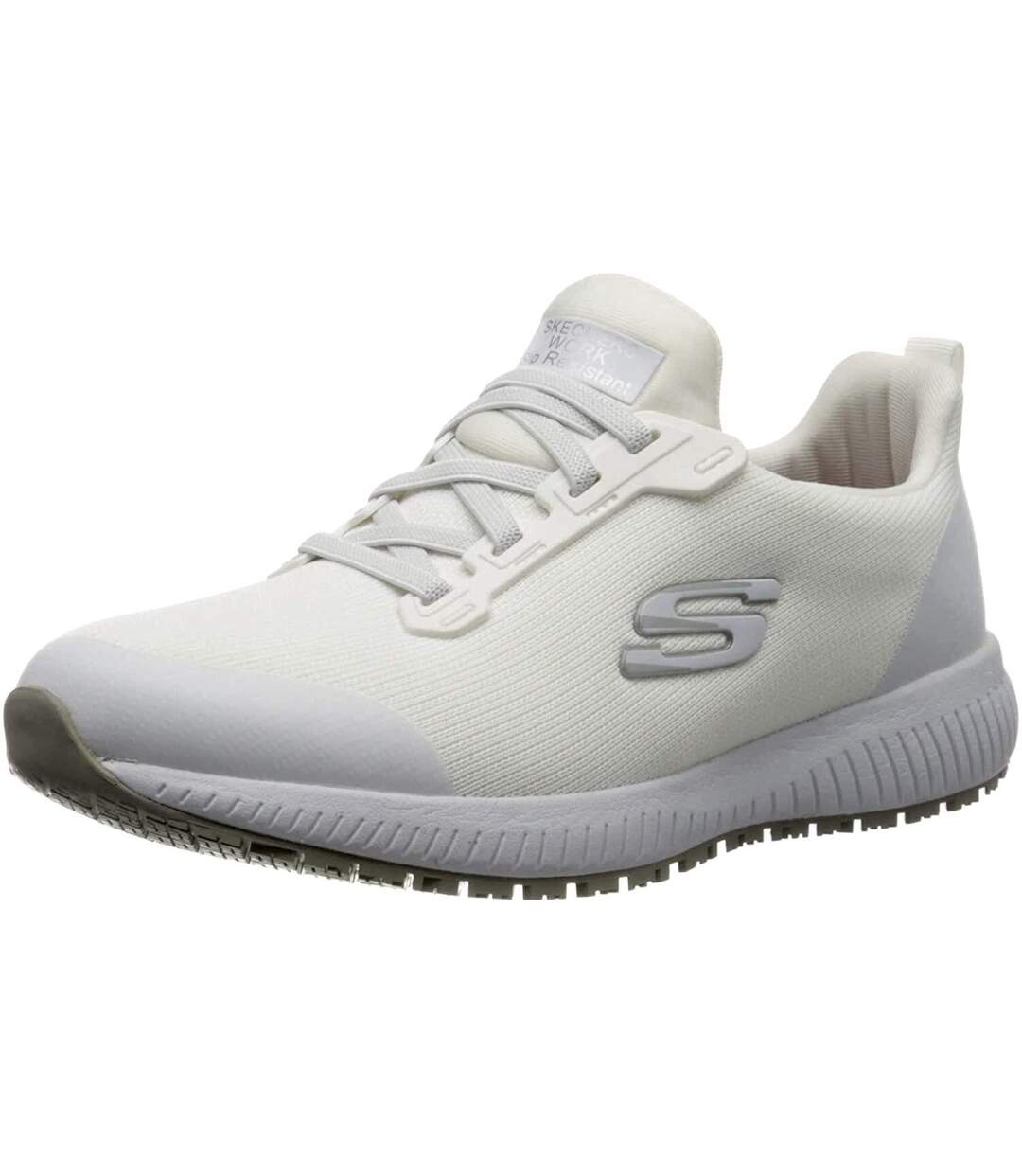 Womens/ladies safety shoes white Skechers-1