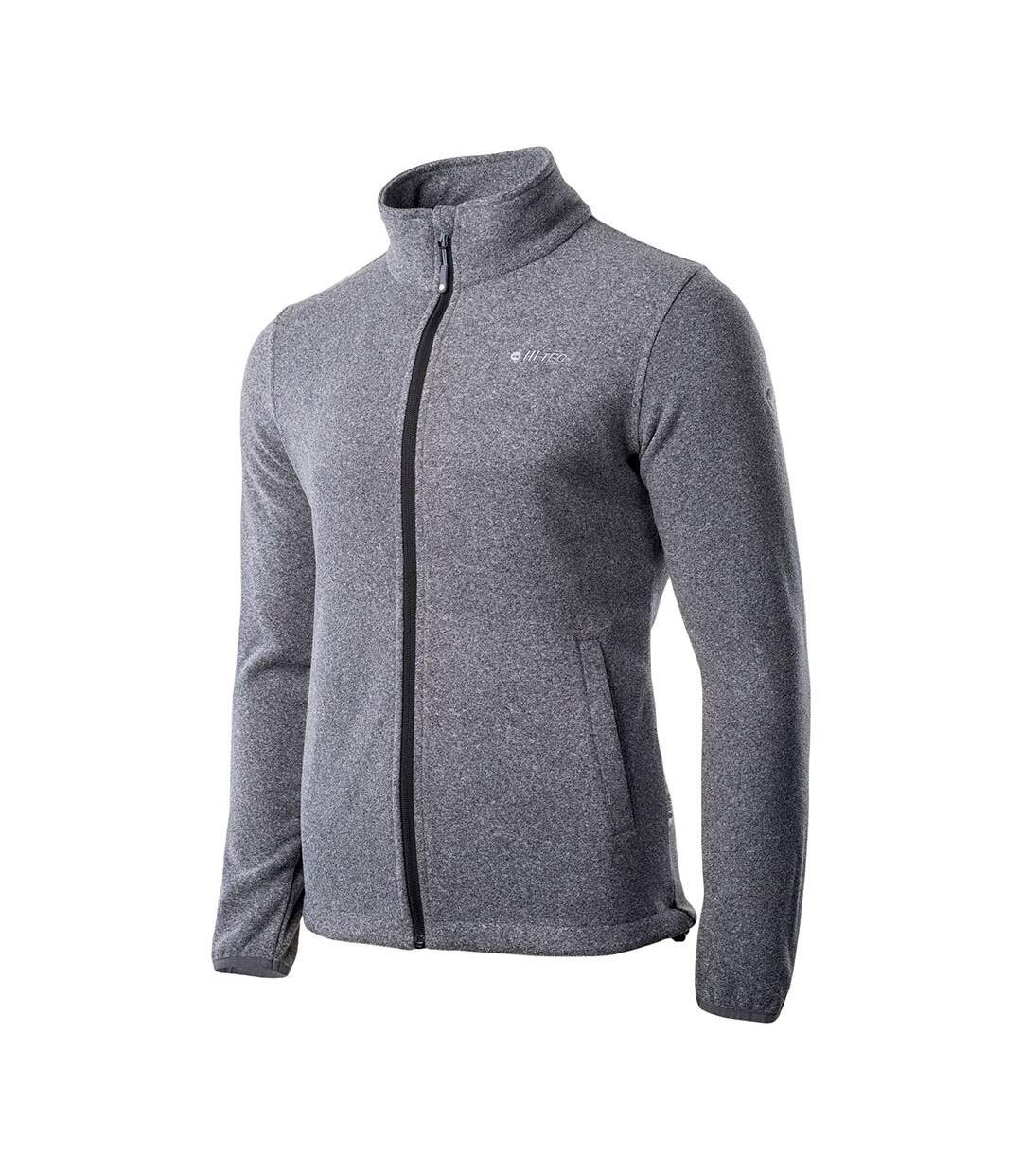 Veste Polaire Motif/style Logo Henis Homme Gris Chiné Hi-Tec-3