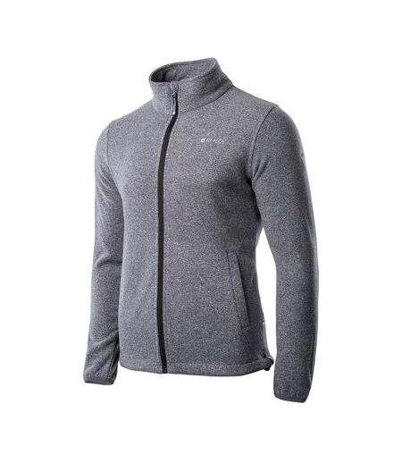 Veste Polaire Motif/style Logo Henis Homme Gris Chiné Hi-Tec