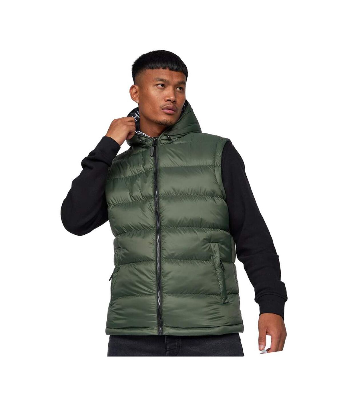 Crosshatch Mens Stanfield Vest (Dark Olive)