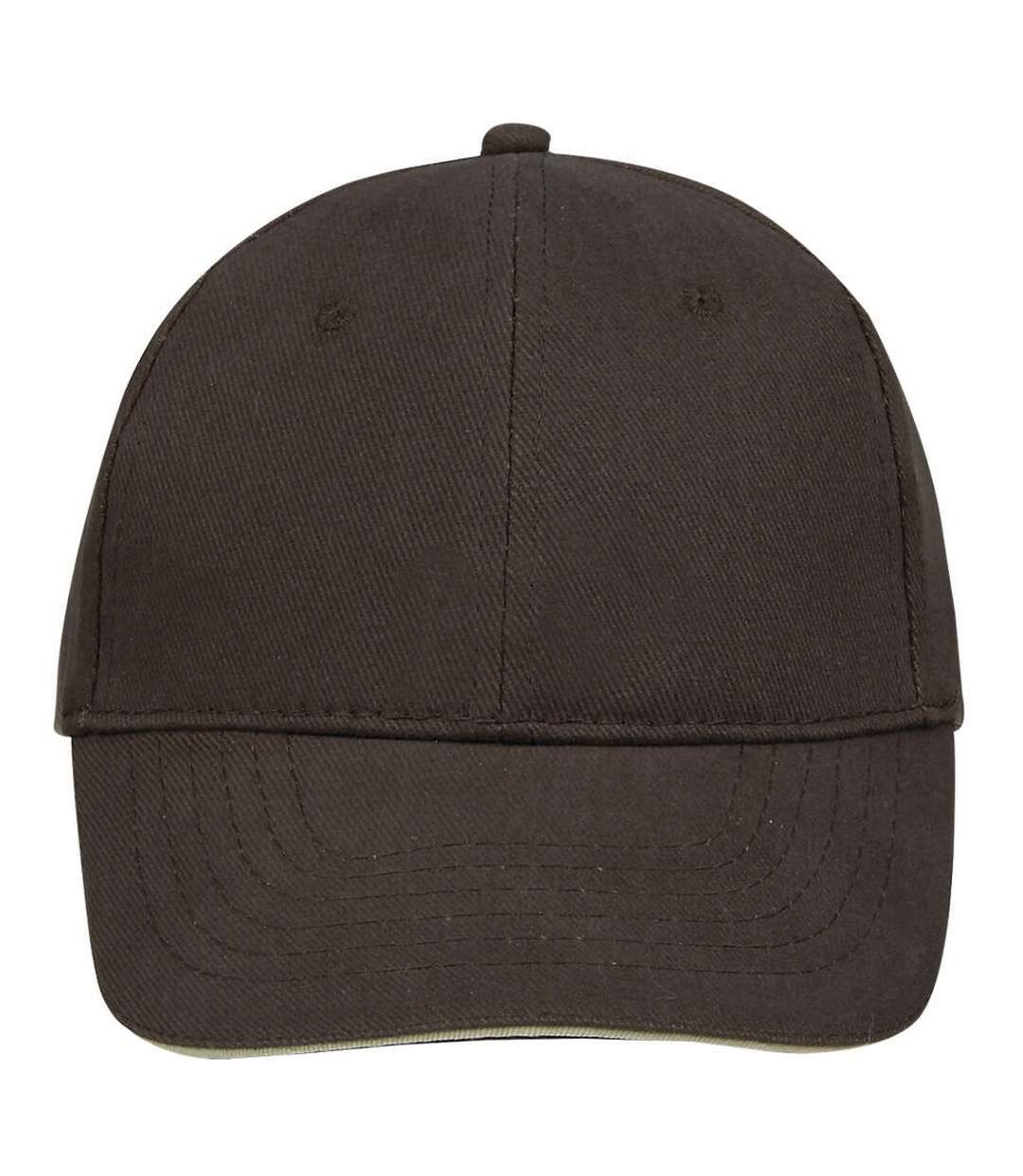 Casquette de baseball buffalo unisexe marron/beige SOLS-4