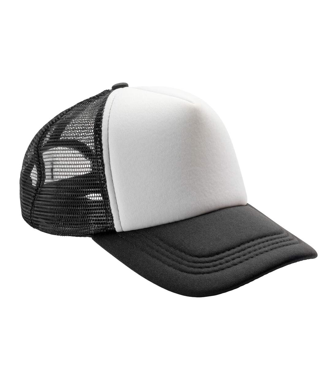 Casquette Trucker Detroit Noir Blanc Result Headwear-1