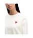 Sweat Motif/style Cœur Femme Écru Hugo-3