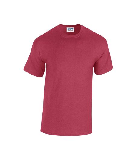 Gildan - T-shirt - Adulte (Rouge foncé chiné) - UTPC5945