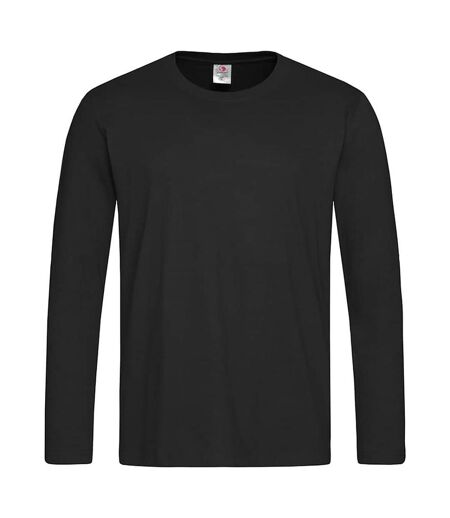 T-shirt À Manches Longues Classique Homme Noir Stedman