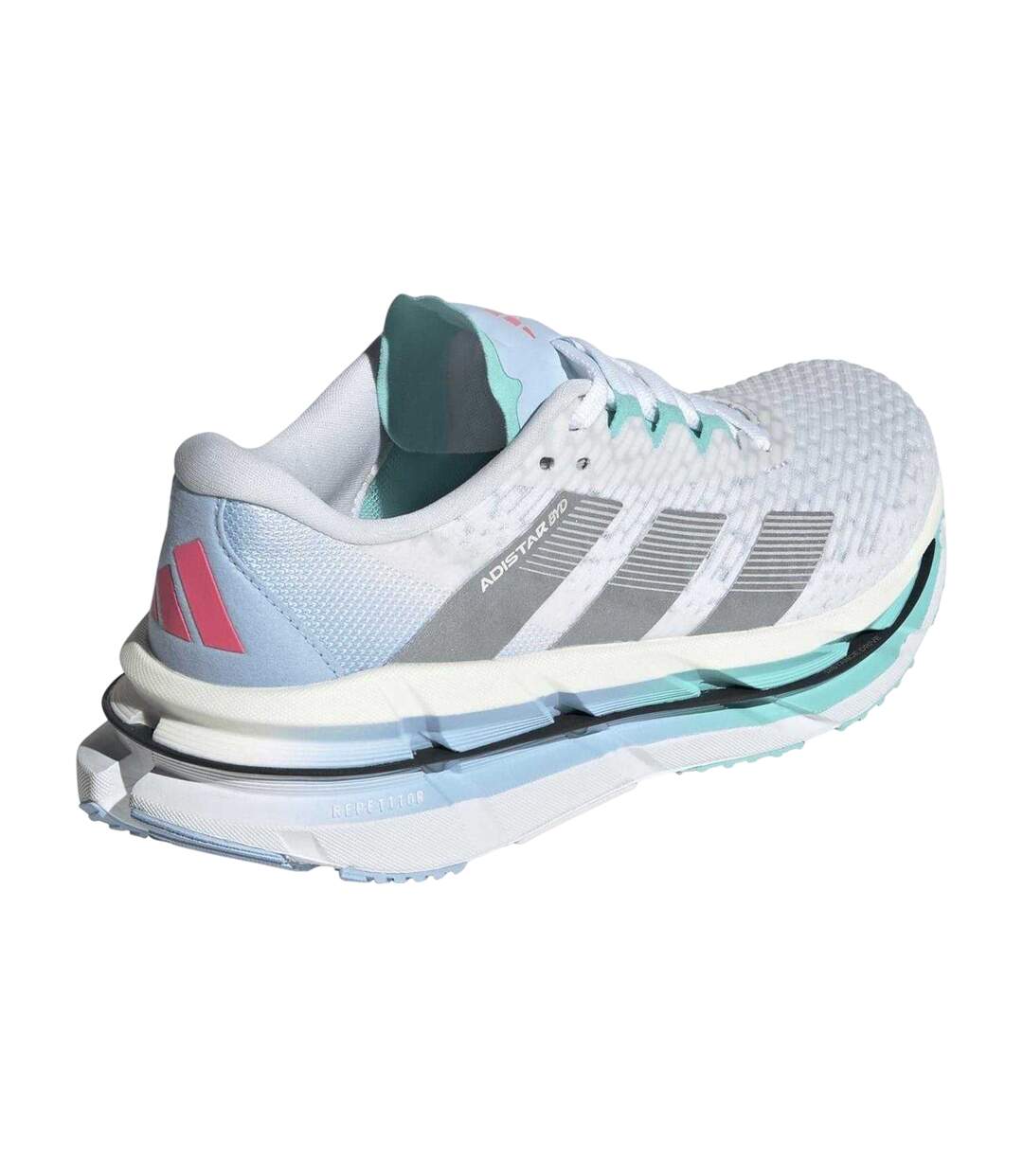 Baskets Adistar Byd Femme Blanc Argenté Turquoise Pâle Adidas-2