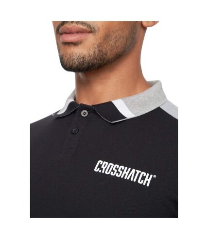 Crosshatch Mens Cramsures Polo Shirt (Black)