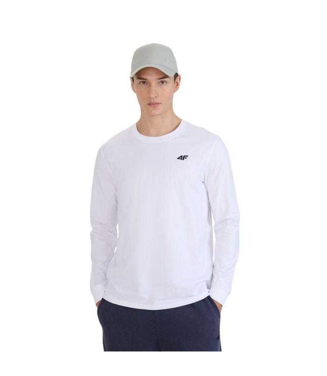 T-shirt Manches Longues Wmm00tlonm432 Homme Blanc 4F-3