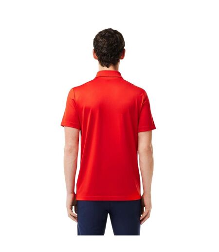 Polo Motif/style Crocodile Homme Rouge Bleu Marine Lacoste