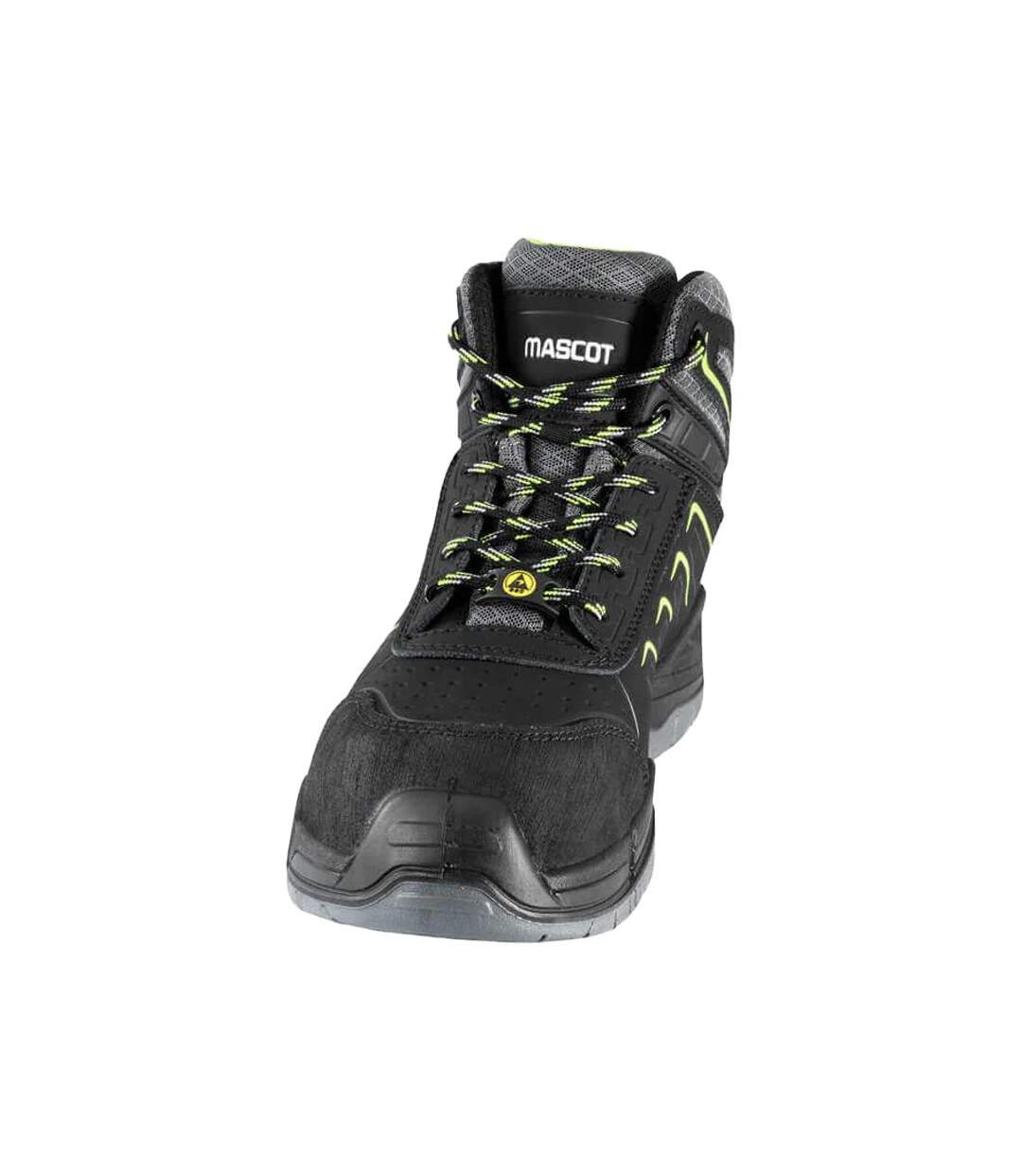 Unisex Adult Footwear Bimberi Peak Coated Leather Safety Boots Black Mascot-3