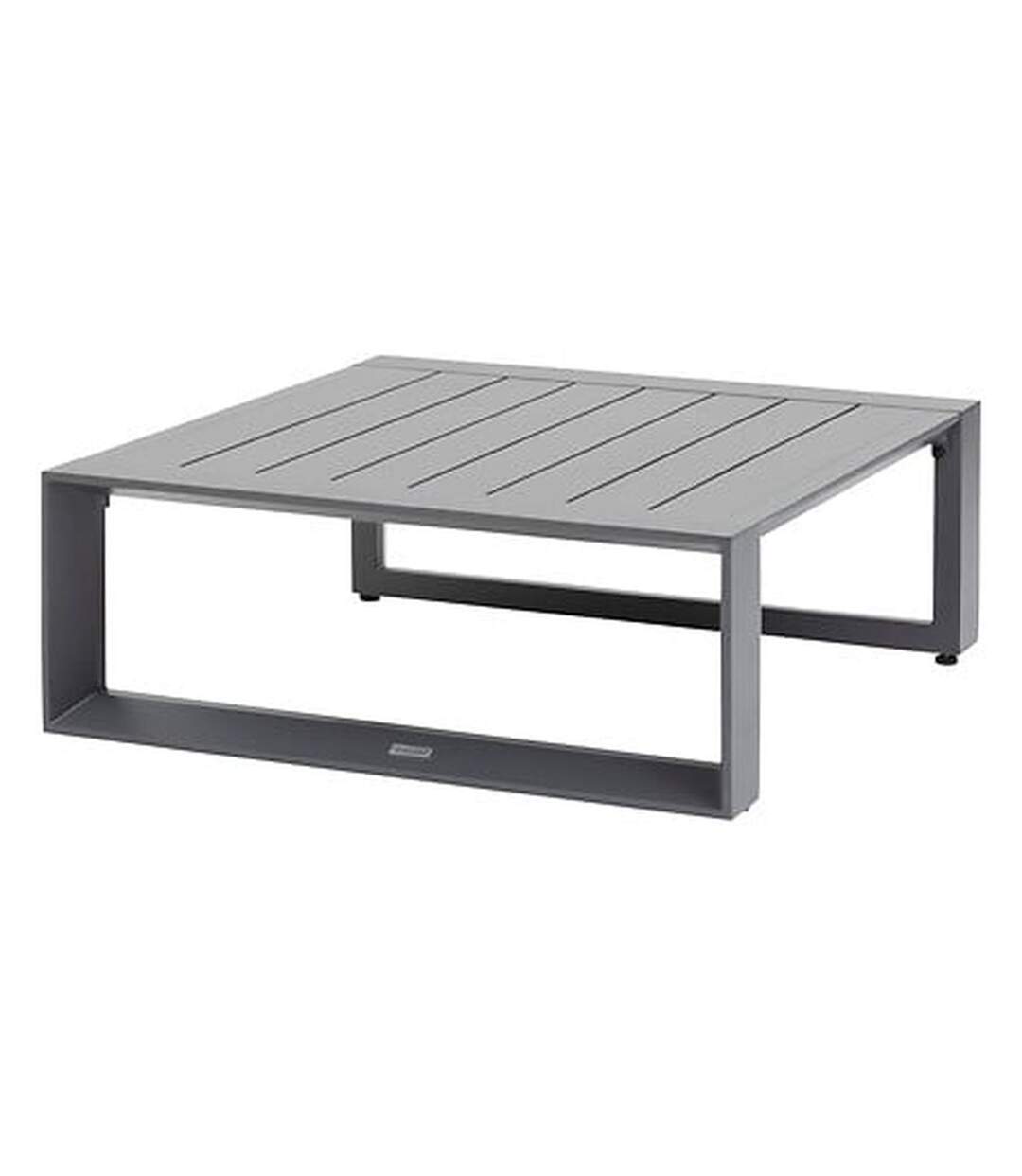 Table basse de jardin carrée en aluminium ALLURE - Graphite-1