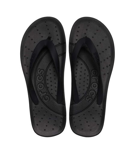 Mens Textile Flat Sandals Black Teva