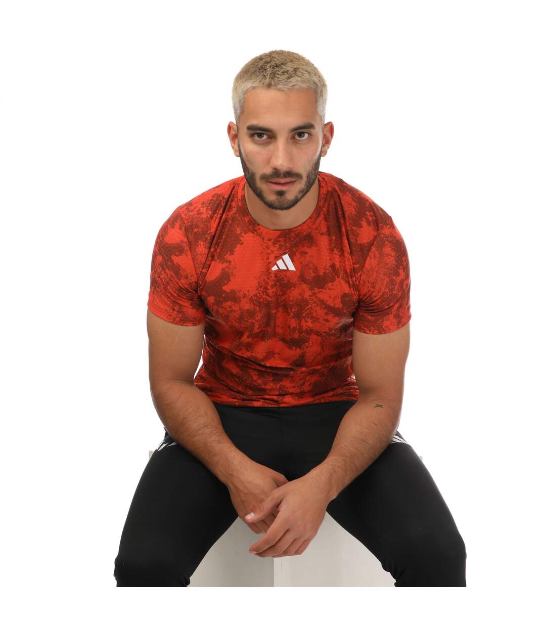 Mens Paris Tennis T-shirt Red Adidas-3