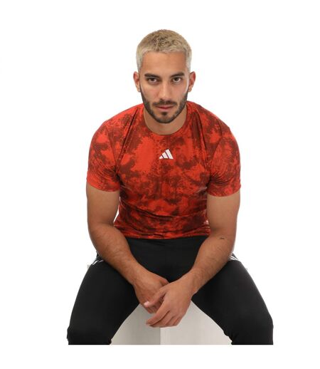 Mens Paris Tennis T-shirt Red Adidas