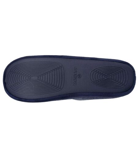 Isotoner Chaussons extra-light Mules homme jersey, semelle gomme antidérapante