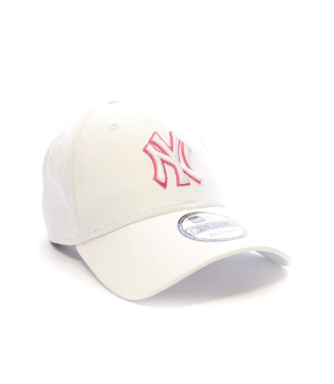 Casquette blanche/rose homme new era outline - osfm-2