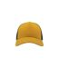 Casquette Style Trucker Rapper Mixte Jaune Foncé Noir Atlantis-3